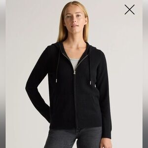 QUINCE Mongolian Cashmere Full-Zip Hoodie SIZE S